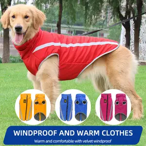 Nueva ropa de algodón para mascotas al por mayor, ropa de algodón cálida acolchada