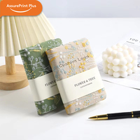 Cuaderno Personalizado con Tapa de Tela de Lino Bordada A4 A5 A6, Encuadernado Cosido, Tapa Dura, 100 Hojas Gruesas, Diario en Blanco para Mujer