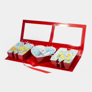 Caja de Flores de Lujo para Mamá en Forma de Corazón con Ventana para el Día de San Valentín y el Día de la Madre - Product Image 3