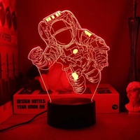 Lampe LED RGB en lévitation magnétique, lampe d'atmosphère d'astronaute, lampe de Table