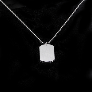 Collana con Ciondolo in Lega di Zinco ZRM, Gioielli Geometrici Punk Ispirazionali, 'Nipote, Ricorda Sempre Che Sei Più Coraggioso' - Product Image 4