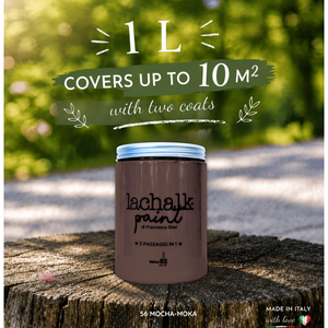 56 MOCHA 1lt LaChalk the evolution of <b>chalk</b> paint Where <b>chalk</b> meets resin: Hybrid <b>Chalk</b> Resin Paint made in Italy - Product Image 2