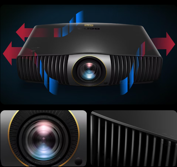 BenQ New W6050 Home Theater Laser 4K HDR Custom Cinema Flagship Projector (DLP 3D Built-In 2600 Lumens Native 100 I-P3 Dynamic)