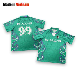 Maillots de football rétro personnalisés OEM sublimés, style urbain classique, tenues de football personnalisables, maillots de football 100 % été à manches courtes - Product Image 1