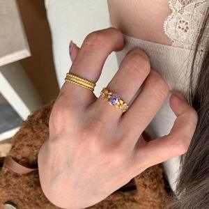 แหวนเงินแท้ S925 ดีไซน์หรูหรา รูปดอกบาวฮินี ขัดเงา สไตล์วินเทจ สำหรับผู้หญิง แหวนปลายนิ้ว ประดับเพชร - Product Image 5