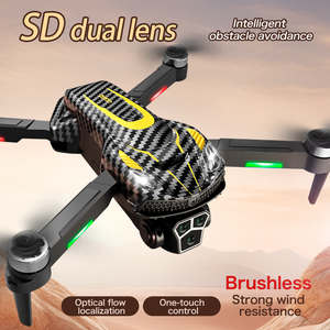 Nouveau drone pliable S17 PRO avec double caméra 4K, moteur brushless, WiFi FPV, évitement d'obstacles, flux optique, 4e génération, convivial pour les débutants, flip 3D - Product Image 6