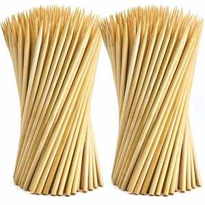 Palitos de Bambú Desechables de Alta Calidad para Barbacoa, Personalizables, de 20cm, 25cm, 30cm, 35cm y 40cm, Fáciles de Limpiar - Product Image 1