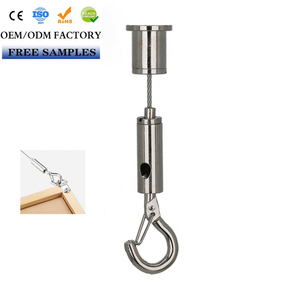 Fabrication <span class=keywords><strong>de</strong></span> lampes <span class=keywords><strong>de</strong></span> <span class=keywords><strong>suspension</strong></span> au plafond Kits <span class=keywords><strong>de</strong></span> <span class=keywords><strong>suspension</strong></span> en <span class=keywords><strong>fil</strong></span> métallique Pince à câble rapide réglable avec crochet - Product Image 1