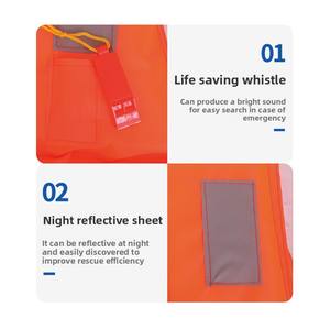 Gilet de sauvetage de travail pour adulte en tissu Oxford Widershine, haute flottabilité, léger, prévention des inondations, gilet de sauvetage pour le rafting - Product Image 4