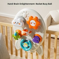 Jouets d'éveil, Jouets éducatifs pour bébés, Balle à saisir, Jouet à pousser au doigt, Tapis d'activités, Tapis d'activités fusée pour bébé