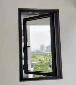 Aluminum Casement Windows And Doors awning energy saving insulated glass ISO9001 for commercial - Product Image 3