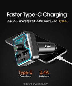 AGETUNR T45C <span class=keywords><strong>Siri</strong></span> <span class=keywords><strong>Asistente</strong></span> <span class=keywords><strong>de</strong></span> <span class=keywords><strong>Google</strong></span> estéreo del Auto con kit electrónica <span class=keywords><strong>de</strong></span> música Bluetooth Mp3 Player FM Transmisor - Product Image 5