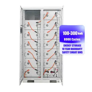 70 kw 80kw 150kw 120kw 130kwh batterie agli ioni di litio accumulo di energia lifepo4 caricatore solare BESS per industriale