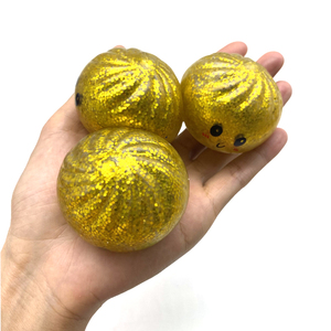5cm Mini Glitter Squishy Dumpling Colorful Soft Hand Stress Relief Steamed Box Dumpling Stress <b>Balls</b> Toy Stress Relief Dough Bun - Product Image 5