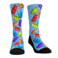 Échantillonnage gratuit 100% polyester 3d impression numérique chaussettes personnalisées Sublimation longueur de l'équipage
