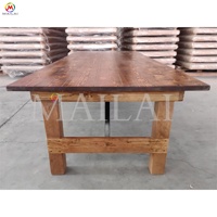 Table pliante en bois de haute qualité pour enfants, idéale pour les fêtes et les repas à la ferme