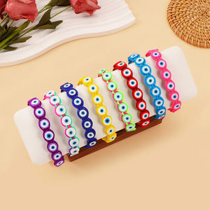 Pulseras tejidas <span class=keywords><strong>de</strong></span> cuentas <span class=keywords><strong>de</strong></span> <span class=keywords><strong>mal</strong></span> <span class=keywords><strong>de</strong></span> ojo <span class=keywords><strong>de</strong></span> moda para mujer, pulsera <span class=keywords><strong>de</strong></span> cuentas <span class=keywords><strong>de</strong></span> <span class=keywords><strong>mal</strong></span> <span class=keywords><strong>de</strong></span> ojo <span class=keywords><strong>de</strong></span> arcilla colorida, pulsera <span class=keywords><strong>de</strong></span> amuleto <span class=keywords><strong>de</strong></span> playa <span class=keywords><strong>de</strong></span> verano para mi <span class=keywords><strong>hija</strong></span> - Product Image 4