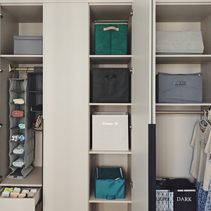 Boîtes <span class=keywords><strong>de</strong></span> rangement en tissu pour vêtements pliables, écologiques, imperméables, grande capacité, avec poignées renforcées - Product Image 4