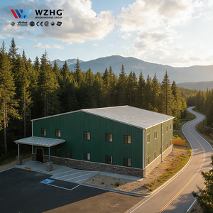 Taller Prefabricado de Acero Galvanizado en Caliente de Diseño Moderno, Estructura en Forma de H para Almacenamiento Agrícola, Certificado CE, Resistencia al Viento de 200 km/h - Product Image 1