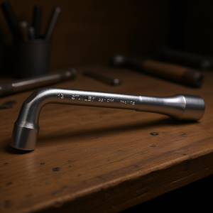 ประแจแอล-เชฟร์ สแตนลีย์ 13 มม. เหล็กโครเมี่ยมวาเนเดียม หัวหกเหลี่ยมเดี่ยว เกรดอุตสาหกรรม ผลิตในฝรั่งเศส - Product Image 2