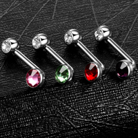Lingchee Titane Vertical Capuche Piercings Fleur Sexy Vagin Génital Piercing VCH Piercings Bijoux