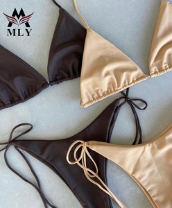 MLY fabbrica all'ingrosso ragazza costumi da bagno firmati costumi da bagno marche costumi da bagno personalizzati stringa Bikini - Product Image 3