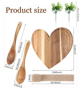 Tagliere in <span class=keywords><strong>Legno</strong></span> Rettangolare Inciso <span class=keywords><strong>per</strong></span> Coppie, Regalo di Inaugurazione Casa, Tagliere da Cucina in <span class=keywords><strong>Legno</strong></span> - Product Image 4