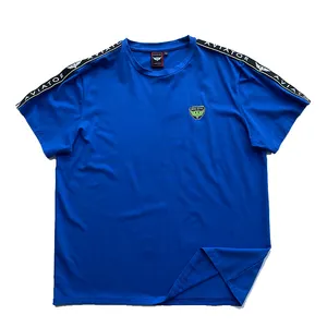 Produsen Pakaian Grosir Kustom OEM Katun Lycra Elastis Peregangan T-shirt