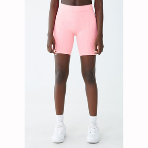 High Waist Carry Buttock Scrunch Booty Butt Biker Shorts <b>Leggings</b> Black Gym Shorts for Women Fitness Print - Product Image 5