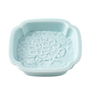 Plato Cuadrado de Cerámica Wu Yi Tang, Plato de Porcelana para Frutas, Accesorio de Té para el Hogar, Estilo Retro de Lujo - Product Image 5
