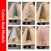 Nouveau produit, panneau mural rainuré en WPC couleur café foncé, panneaux décoratifs imperméables pour l'intérieur, panneau mural 3D pour la décoration intérieure des hôtels
