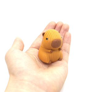 3D <b>Printed</b> Capybara Rotating Decompression Toy PLA Material <b>Mini</b> Figurine Gift Ornament - Product Image 3
