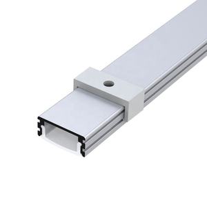 6063 nhôm thanh <span class=keywords><strong>U</strong></span> hình dạng khuếch tán Chất lượng cao LED dải ánh sáng hồ sơ phẳng LED Nhôm hồ sơ LED dải kênh - Product Image 3