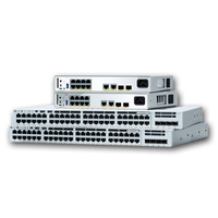 Switch Gestionado Cisco Catalyst C9200L-48P-4X-E Original de 48 Puertos PoE+ Gigabit con 4 Enlaces Ascendentes SFP+ de 10G, Switch Gestionado de Capa 3