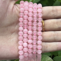 Perles Rondes en Gros d'Améthyste Naturelle, de Quartz Clair et de Quartz Rose – Pierres de Cristal Naturelles en Gros pour la Fabrication de Bijoux DIY