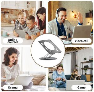Mesa Plegable Ajustable de Acero para Portátil, Rotación de 360 Grados, Soporte para Portátil de Oficina, 16 Pulgadas, Nuevo Producto - Product Image 3
