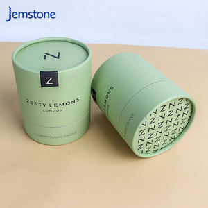 Emballage cylindrique en papier de luxe pour bougies et cire de sable, conçu pour les marques de décoration intérieure haut de gamme - Product Image 3