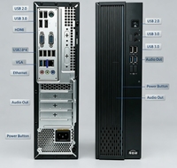 Autonomous Controllable Xinchuang Desktop Zhaoxin KX-U6780A 8-Core 16GB 512GB NVMe SSD 8L PC With Monitor For Government Office