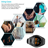 Brazalete GPS de Tobillo para Corrección Penitenciaria a Prueba de Manipulaciones, Dispositivo de Monitoreo Electrónico Impermeable para Delincuentes, Conectividad de Red 4G 2G, PC