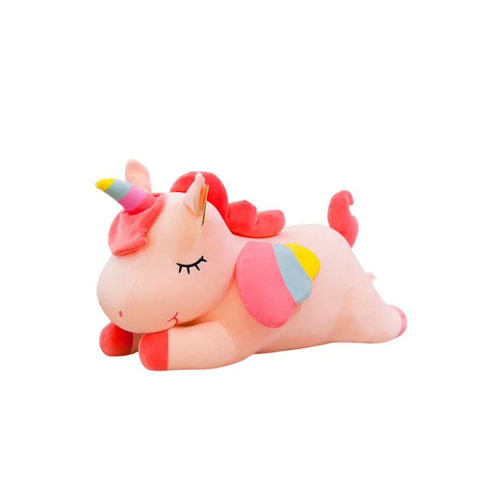 Creative design stuffed animal toy pineapple horse plushie plush toy simulation pony girls sleeping pillow wholesale
