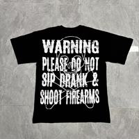 Kaos Oblong Pria Desain Klasik Bermerek Pola Rajut, Warna Hitam, Stok Pabrik Banyak,  [AFWUL] Lot Cough Syrup