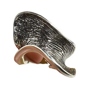 Anillo de Plata de Ley 925 con forma de avión blanco, joyería de plata fina hecha a mano - Product Image 1