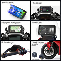 Écran sans fil CarPlay et Android Auto de 6-7 pouces pour motos BMW |   TPMS étanche IP67 avec double Bluetooth et antivol