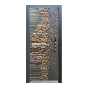 Porte d'entrée principale en acier de style moderne SUNZION, insonorisée, antivol, ignifuge, résistance au feu 1,5h, pour villa extérieure et <span class=keywords><strong>appartement</strong></span> - Product Image 6