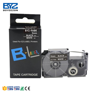 Boyeezon <span class=keywords><strong>Ruban</strong></span> d'étiquettes Casio compatible de haute qualité blanc sur noir BYZ-9ABK XR-9ABK <span class=keywords><strong>ruban</strong></span> de 9mm utilisé pour la <span class=keywords><strong>machine</strong></span> <span class=keywords><strong>à</strong></span> <span class=keywords><strong>écrire</strong></span> - Product Image 2