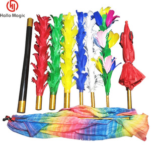 Accessoires de magie plumeau fleur changement irrégulier parapluie drapeau décolorer tours étape inattendue - Product Image 1