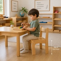 Chaise pour enfants en bois de hêtre Chuangjin, hauteur d'assise 26 cm, style Montessori, pour maternelle et garderie, vente en gros, fabricant