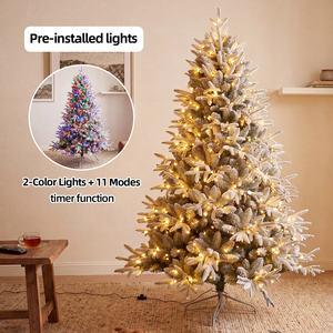 RTS Arbre <span class=keywords><strong>de</strong></span> Noël Artificiel Écologique, Réaliste, Non-émailloté, en PVC et PE, avec Effet Floqué Mixte - Product Image 2
