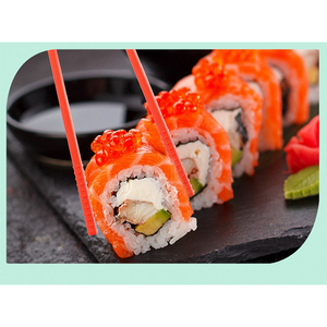 Nueva cocina duradera Venta caliente <span class=keywords><strong>Comer</strong></span> BPA libre de silicona Niños Entrenamiento <span class=keywords><strong>Sushi</strong></span> <span class=keywords><strong>Palillos</strong></span> <span class=keywords><strong>con</strong></span> soporte - Product Image 6