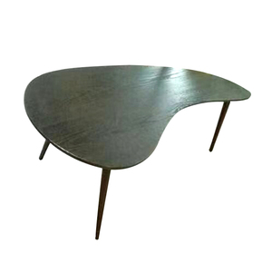 New Fahion Brown Wood Furniture HDPE Round <strong>Coffee</strong> <strong>Table</strong> <strong>Oval</strong> Shaped Modern <strong>Coffee</strong> <strong>Table</strong> - Product Image 1